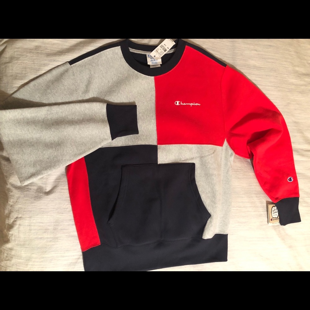 Champion colorblock Crewneck Sweatshirt-SOLD OUT - Picture 6 of 8